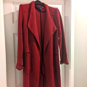 Dex Outwear Collection red wool coat